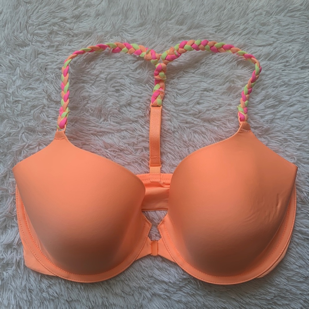 NWOT Victoria’s Secret 34DD racerback front closure Demi bra